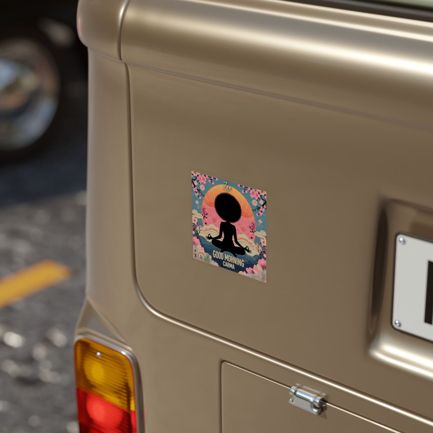 Transparent Outdoor Stickers, Zen