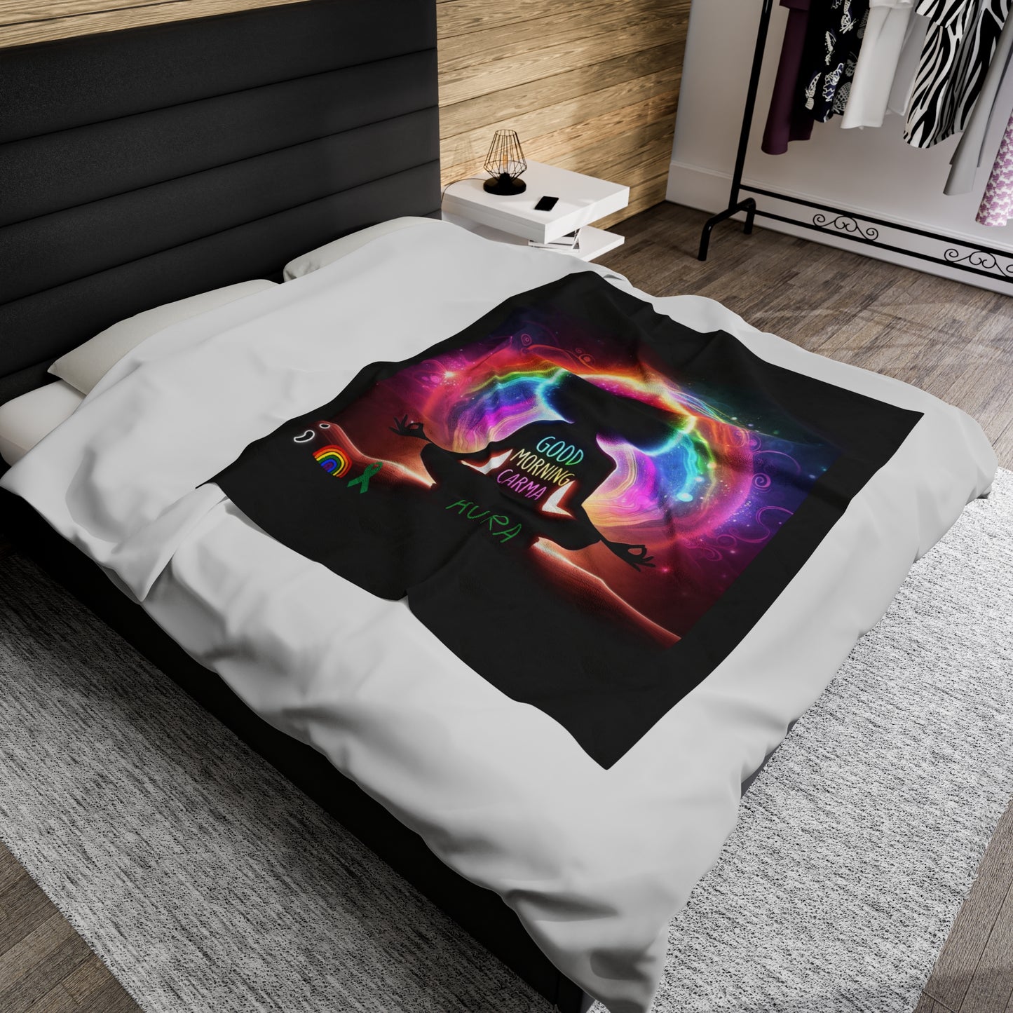 Velveteen Plush Blanket-Aura