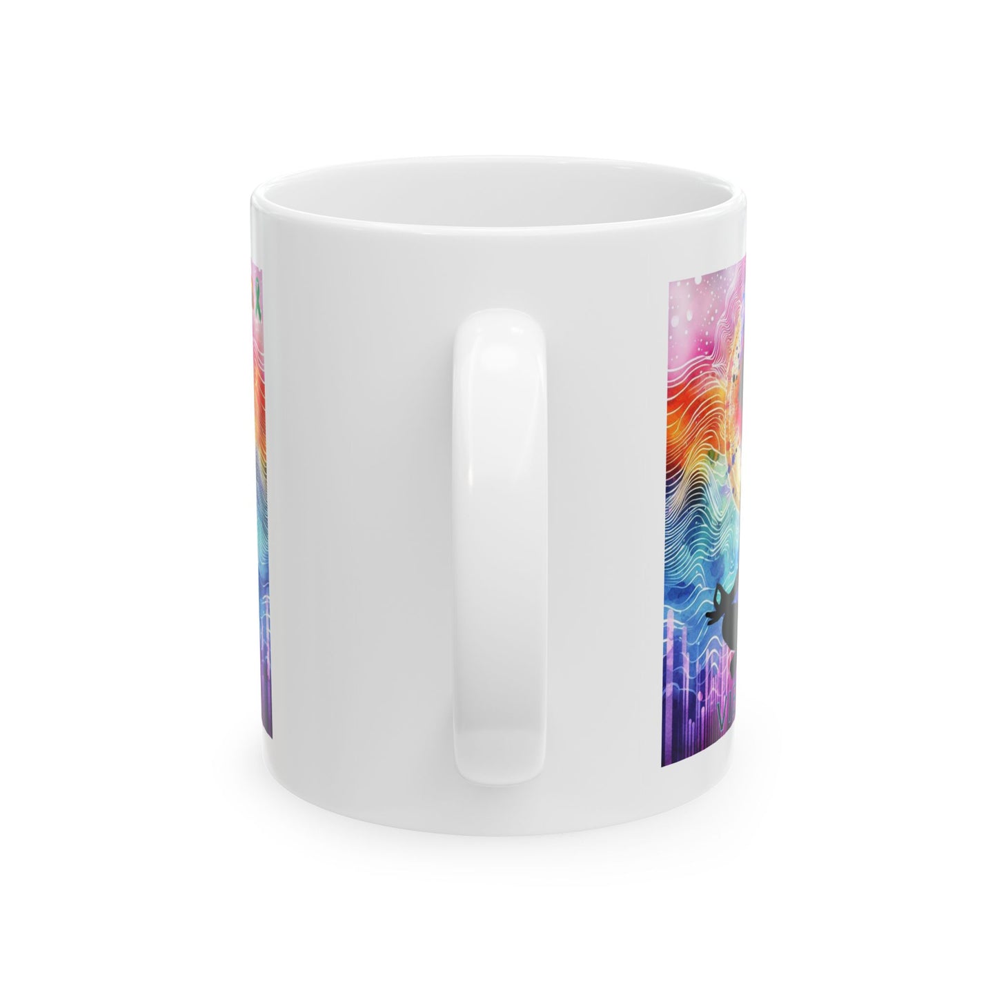 Vibration-Ceramic Mug, (11oz, 15oz)