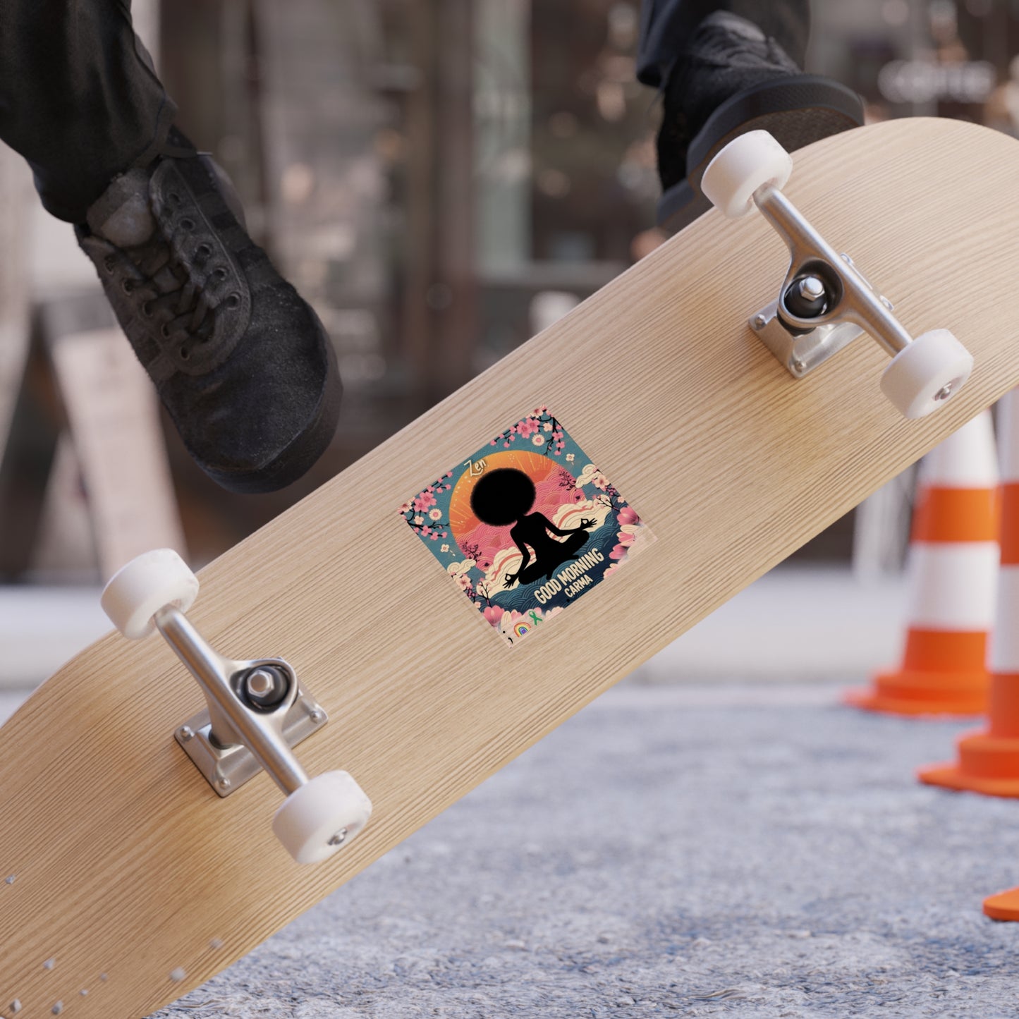 Transparent Outdoor Stickers, Zen