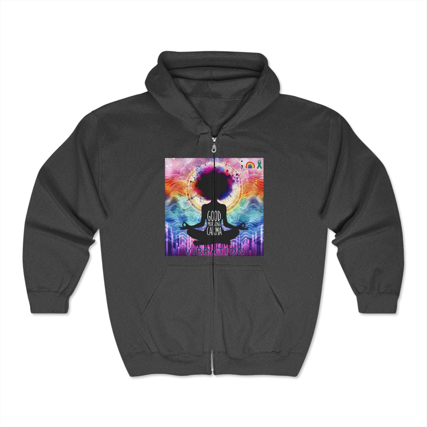 Unisex Heavy Blend™ Full Zip Hooded Sweatshirt-Vibration