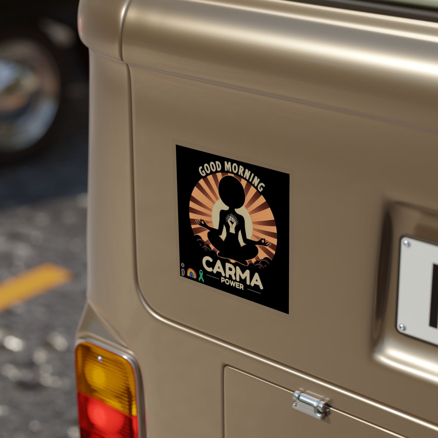 Transparent Outdoor Stickers, Power
