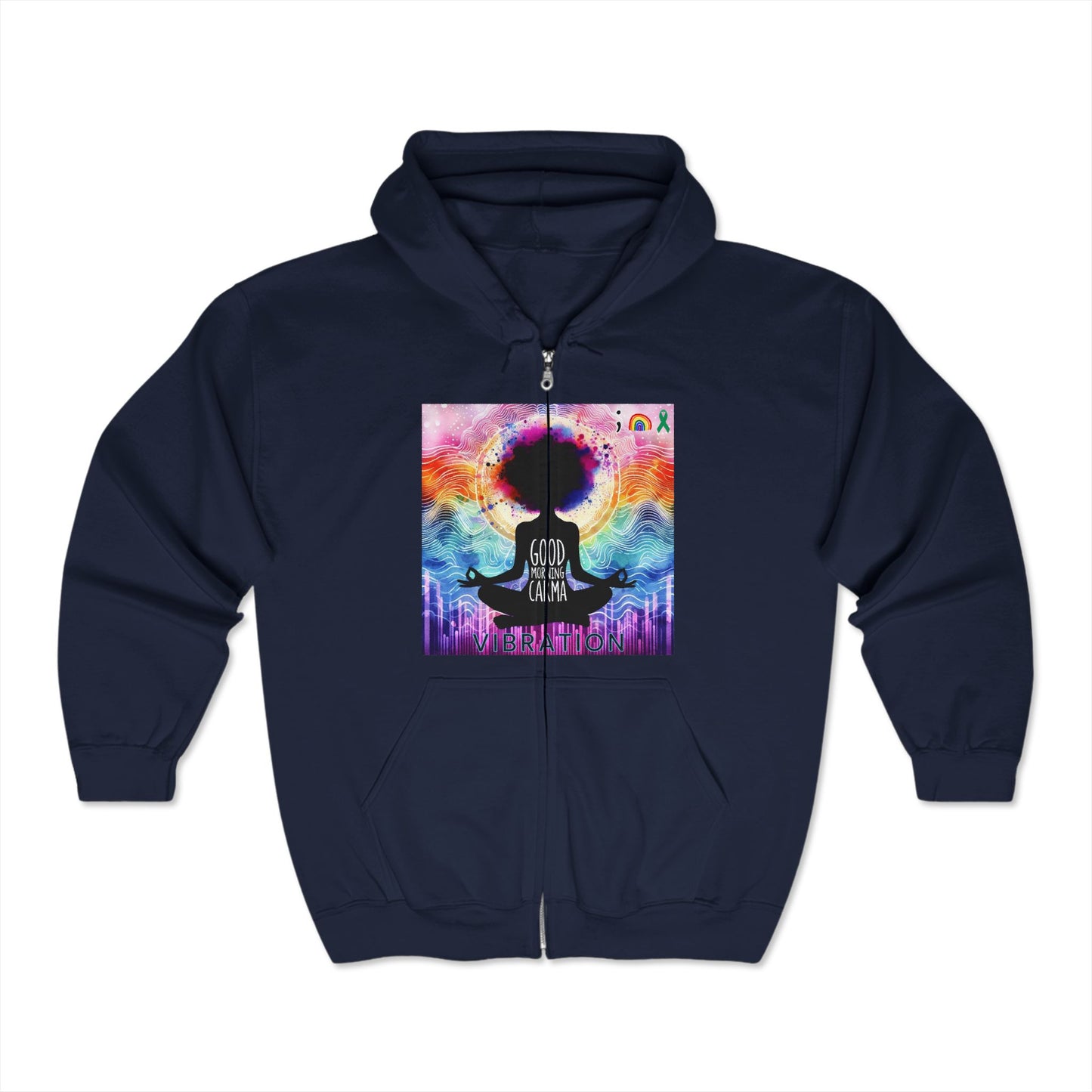Unisex Heavy Blend™ Full Zip Hooded Sweatshirt-Vibration