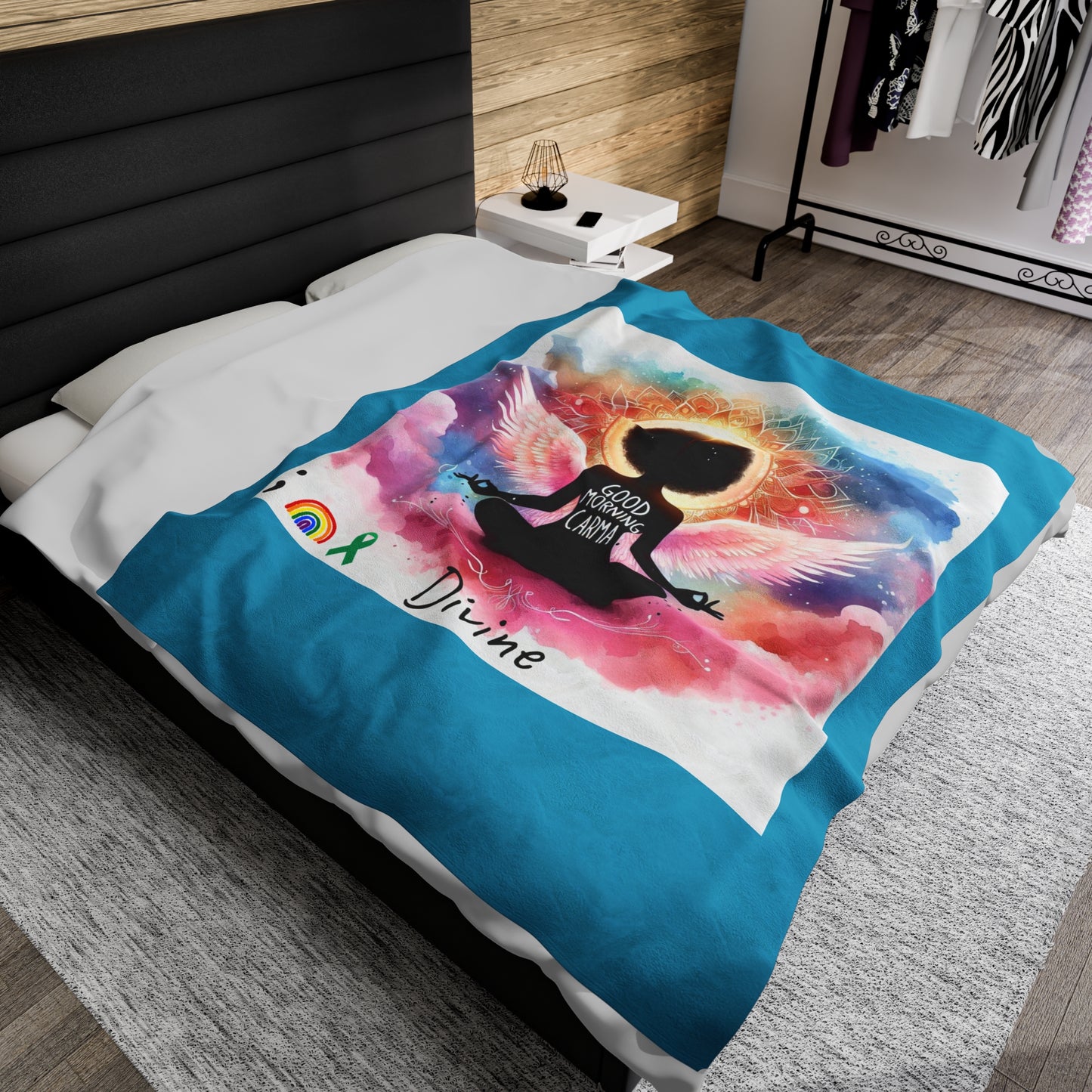 Velveteen Plush Blanket-Divine