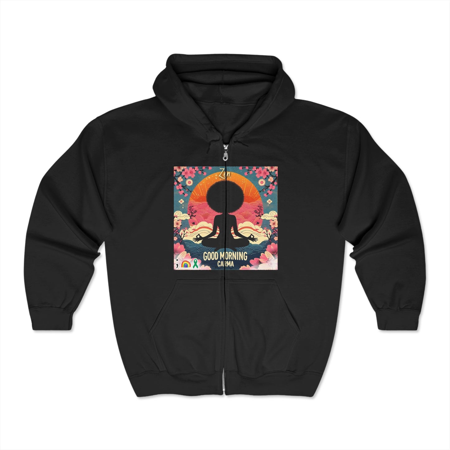 Unisex Heavy Blend™ Full Zip Hooded Sweatshirt-Zen