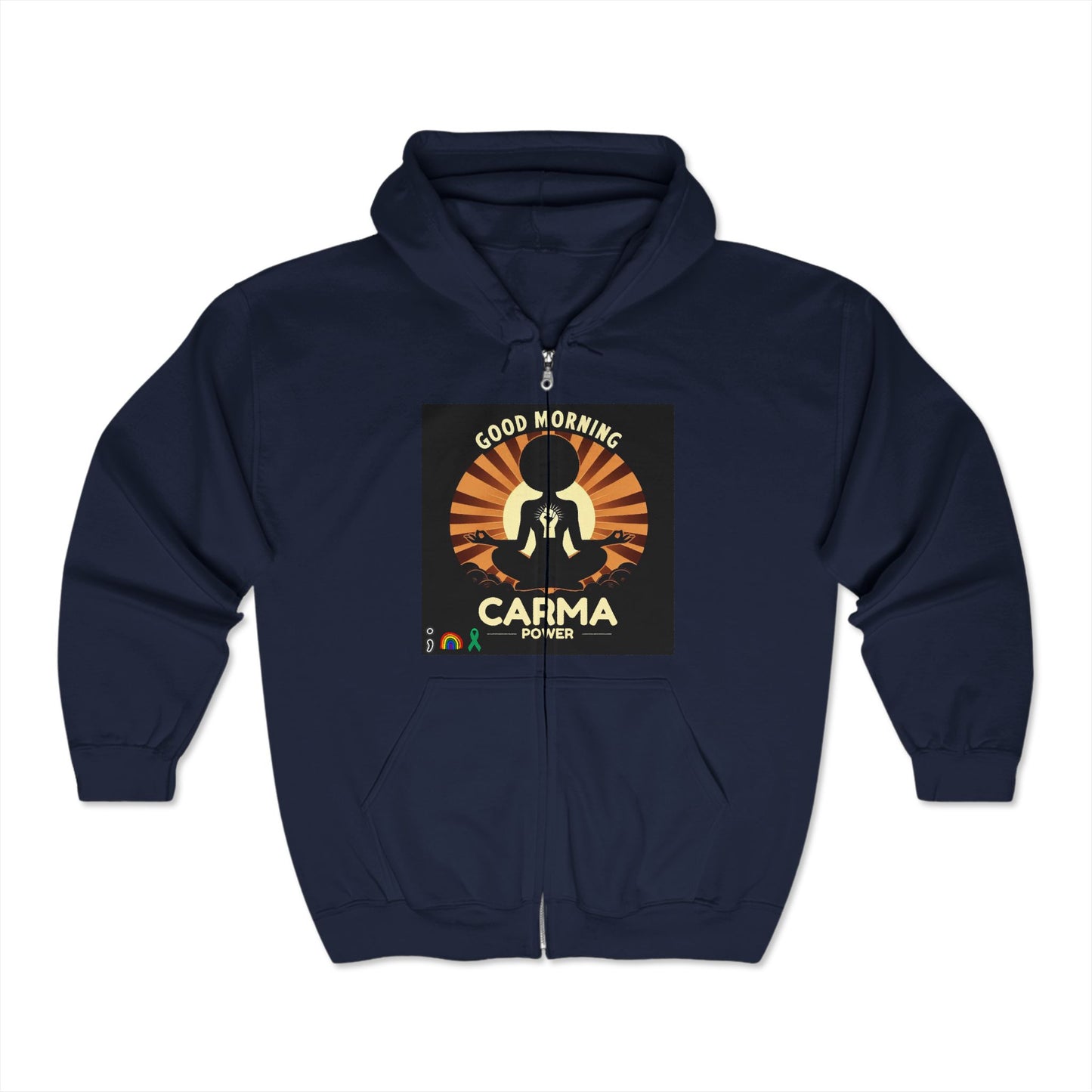 Unisex Heavy Blend™ Full Zip Hooded Sweatshirt-Power