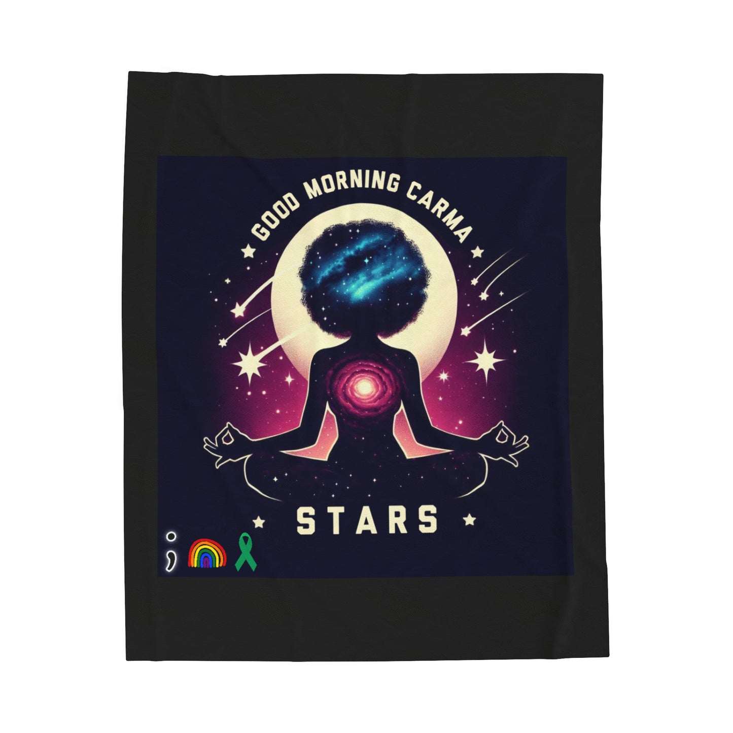 Velveteen Plush Blanket-Stars