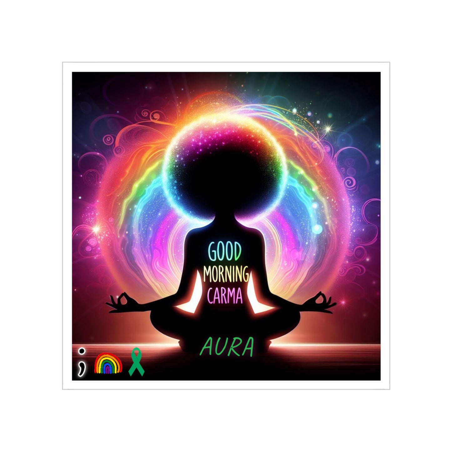 Transparent Outdoor Stickers, Aura
