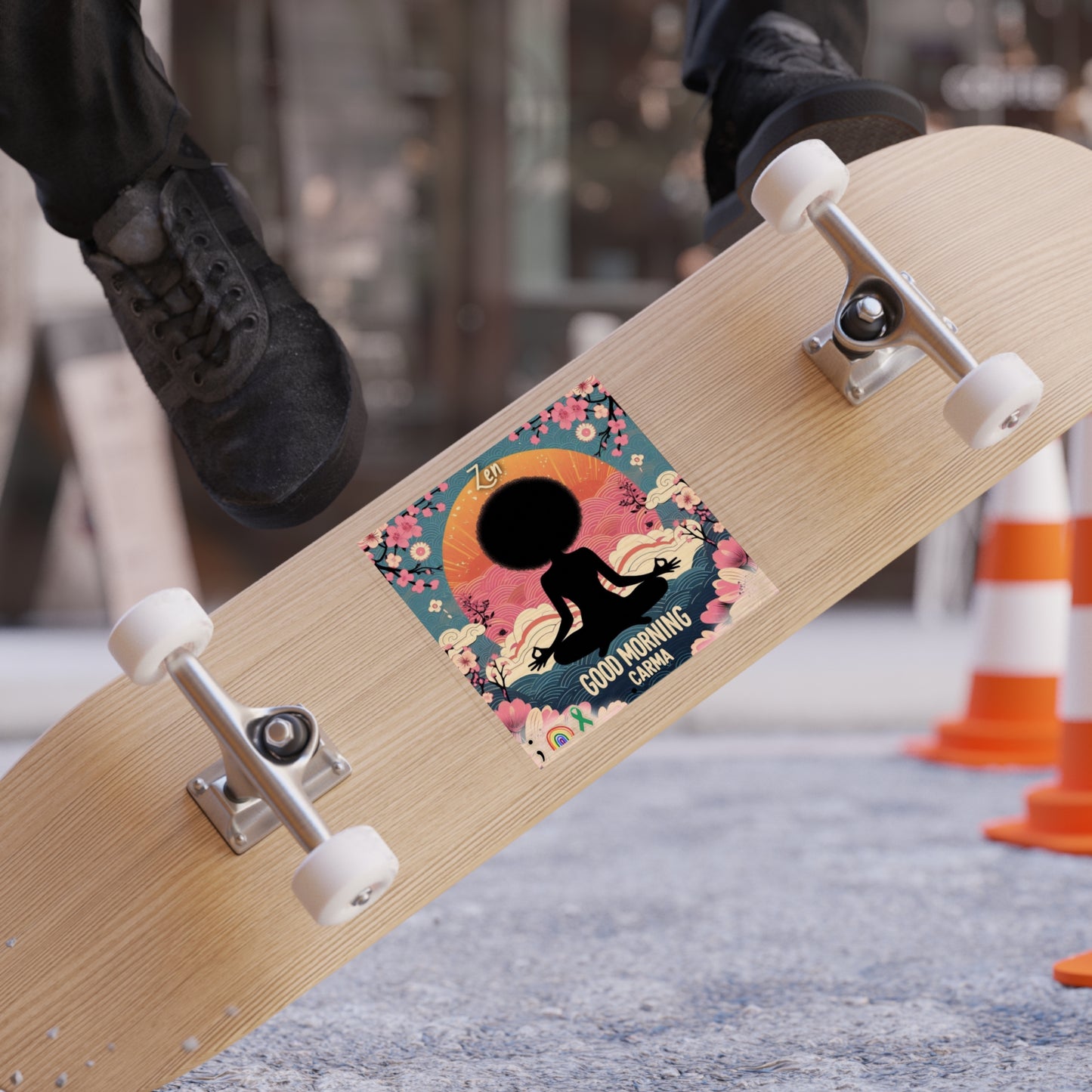 Transparent Outdoor Stickers, Zen