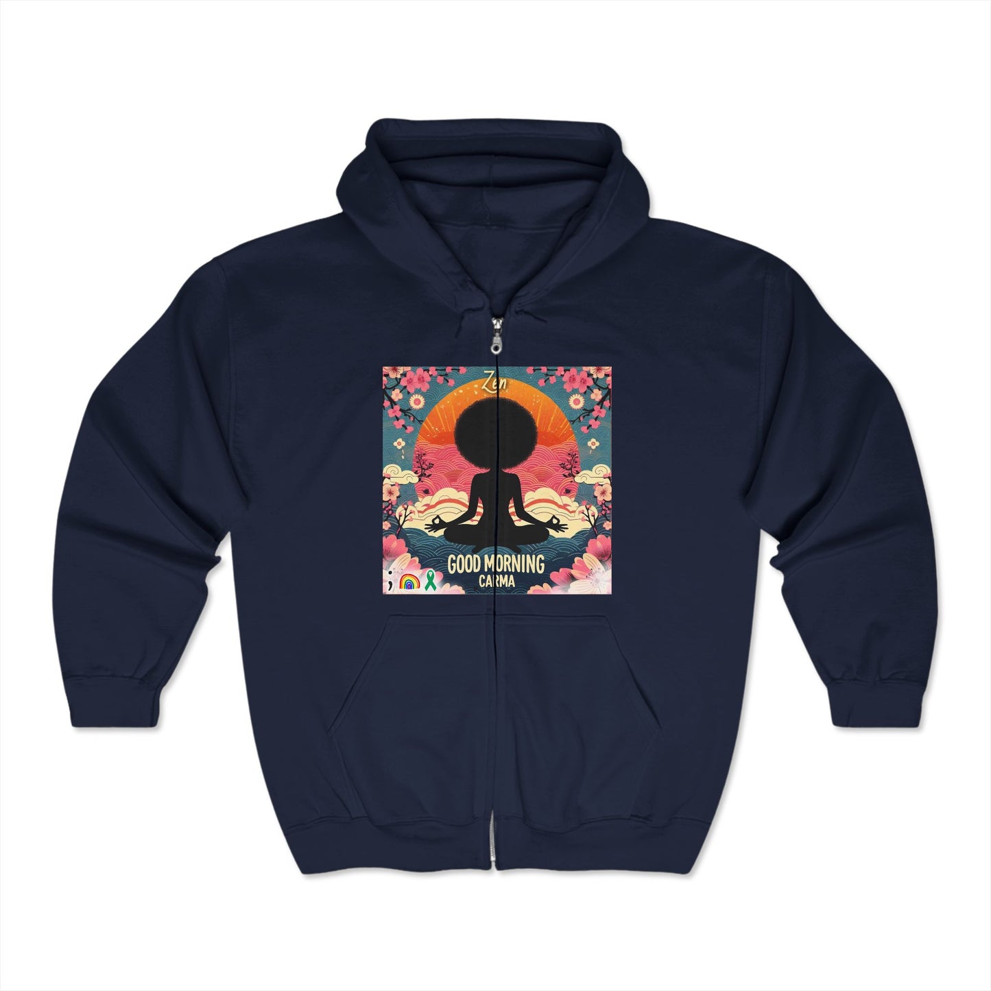 Unisex Heavy Blend™ Full Zip Hooded Sweatshirt-Zen