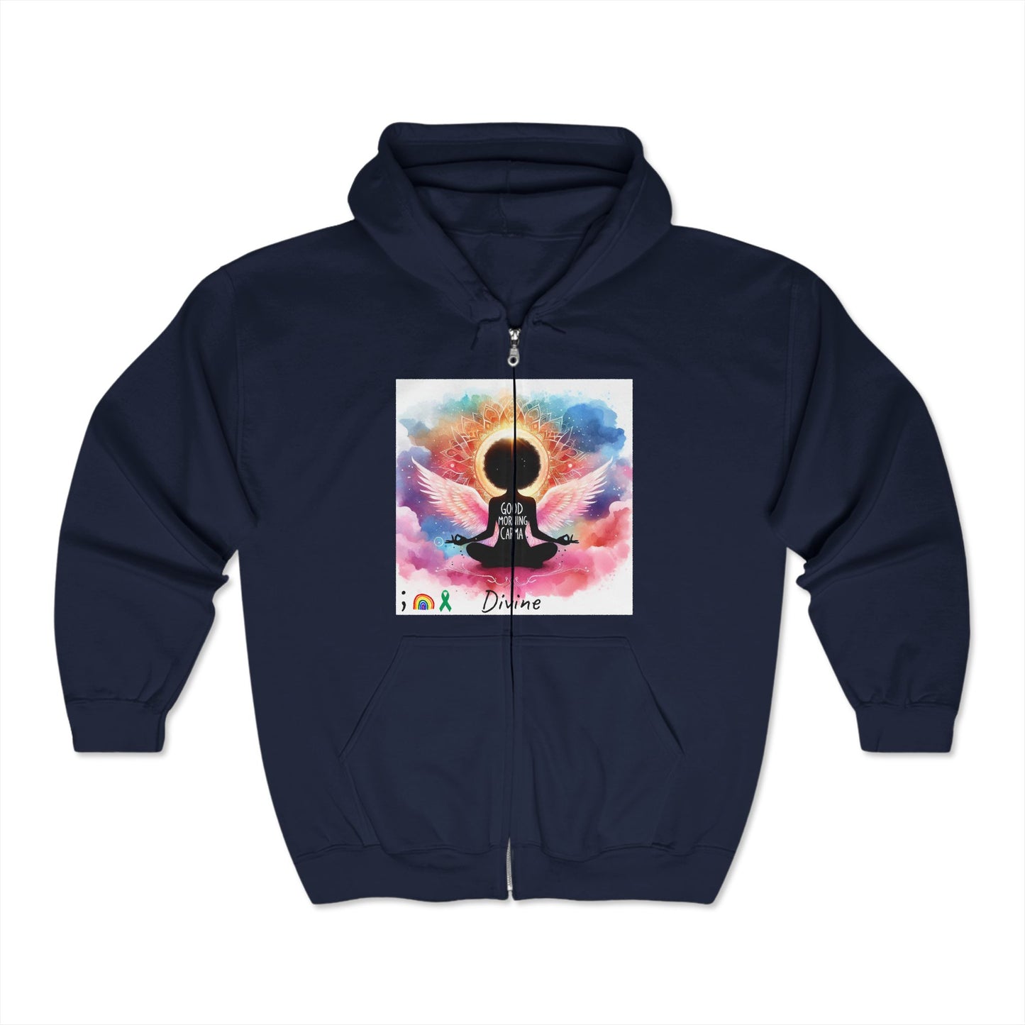 Unisex Heavy Blend™ Full Zip Hooded Sweatshirt-Divine