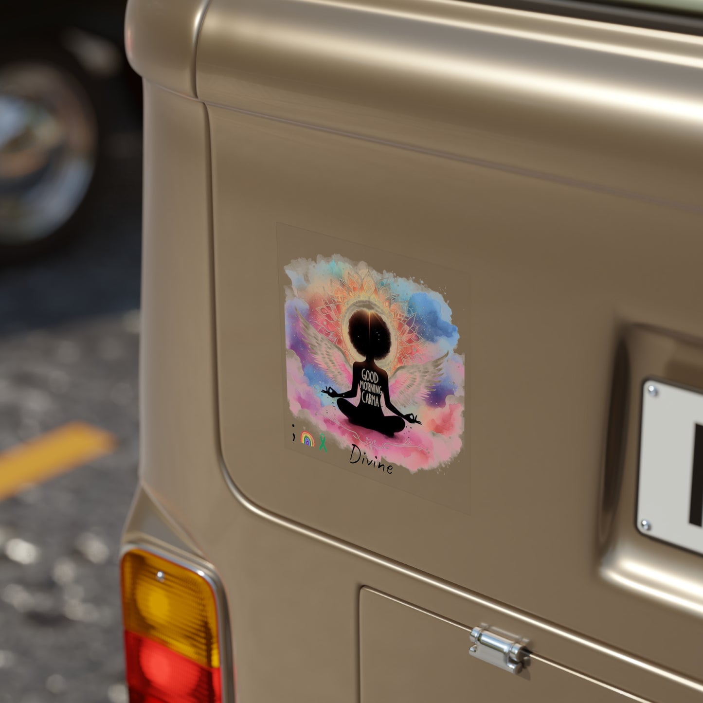 Transparent Outdoor Stickers, Divine