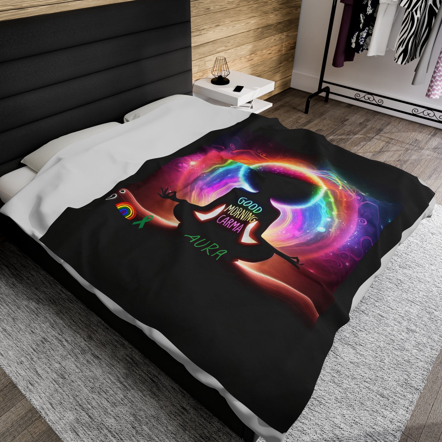 Velveteen Plush Blanket-Aura