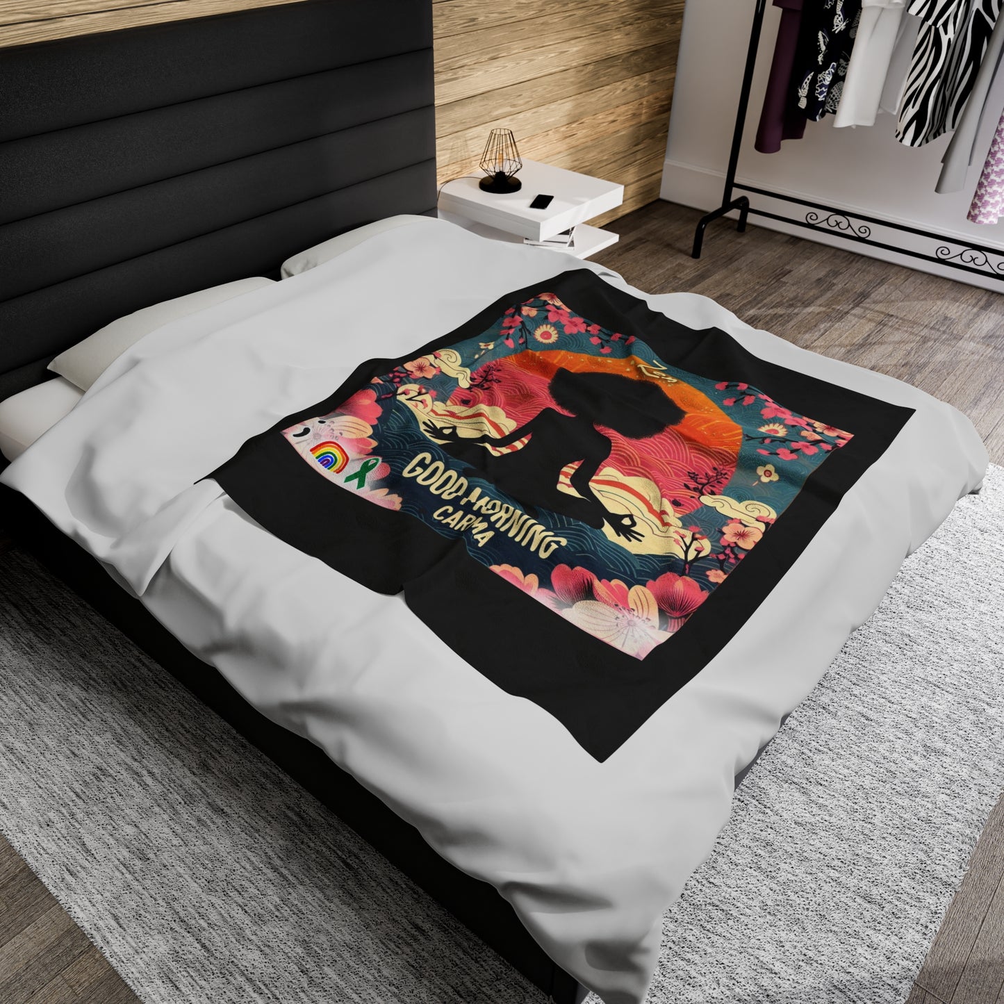 Velveteen Plush Blanket-Zen