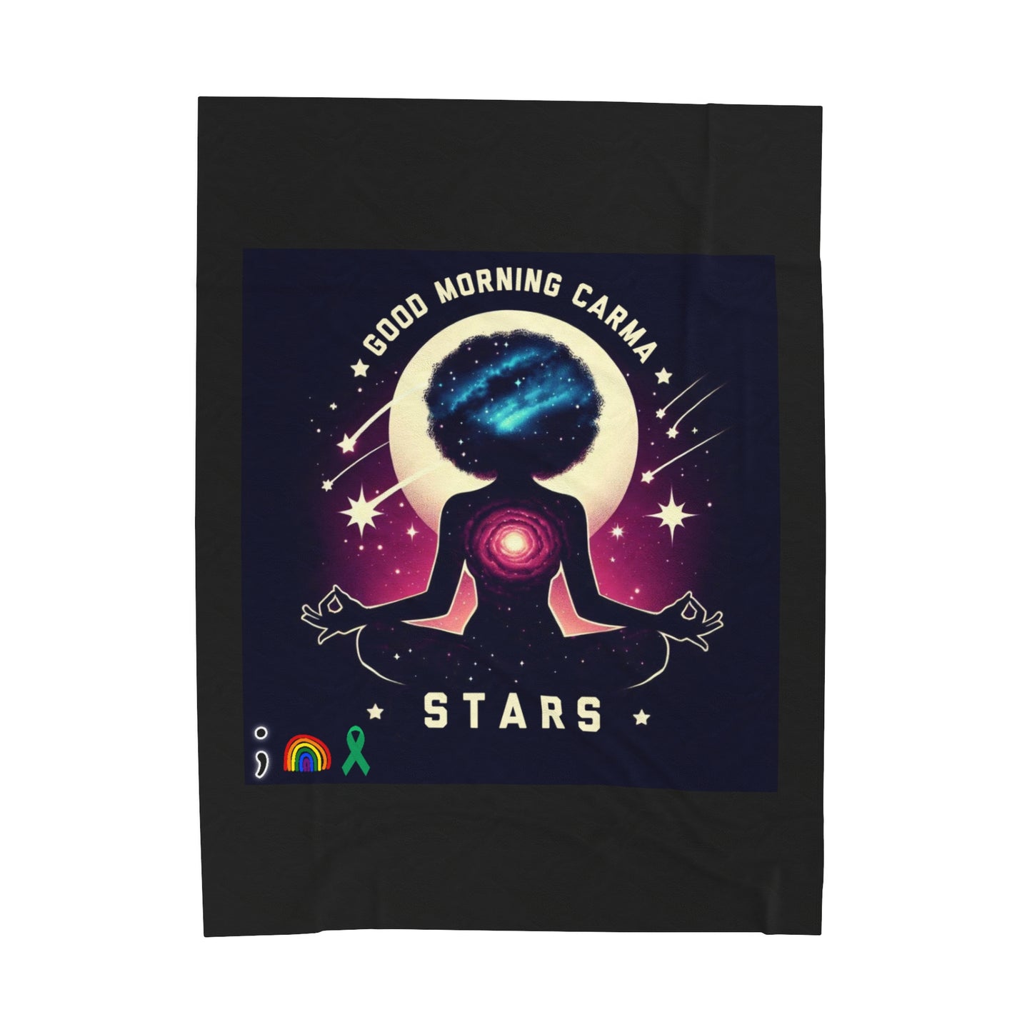Velveteen Plush Blanket-Stars