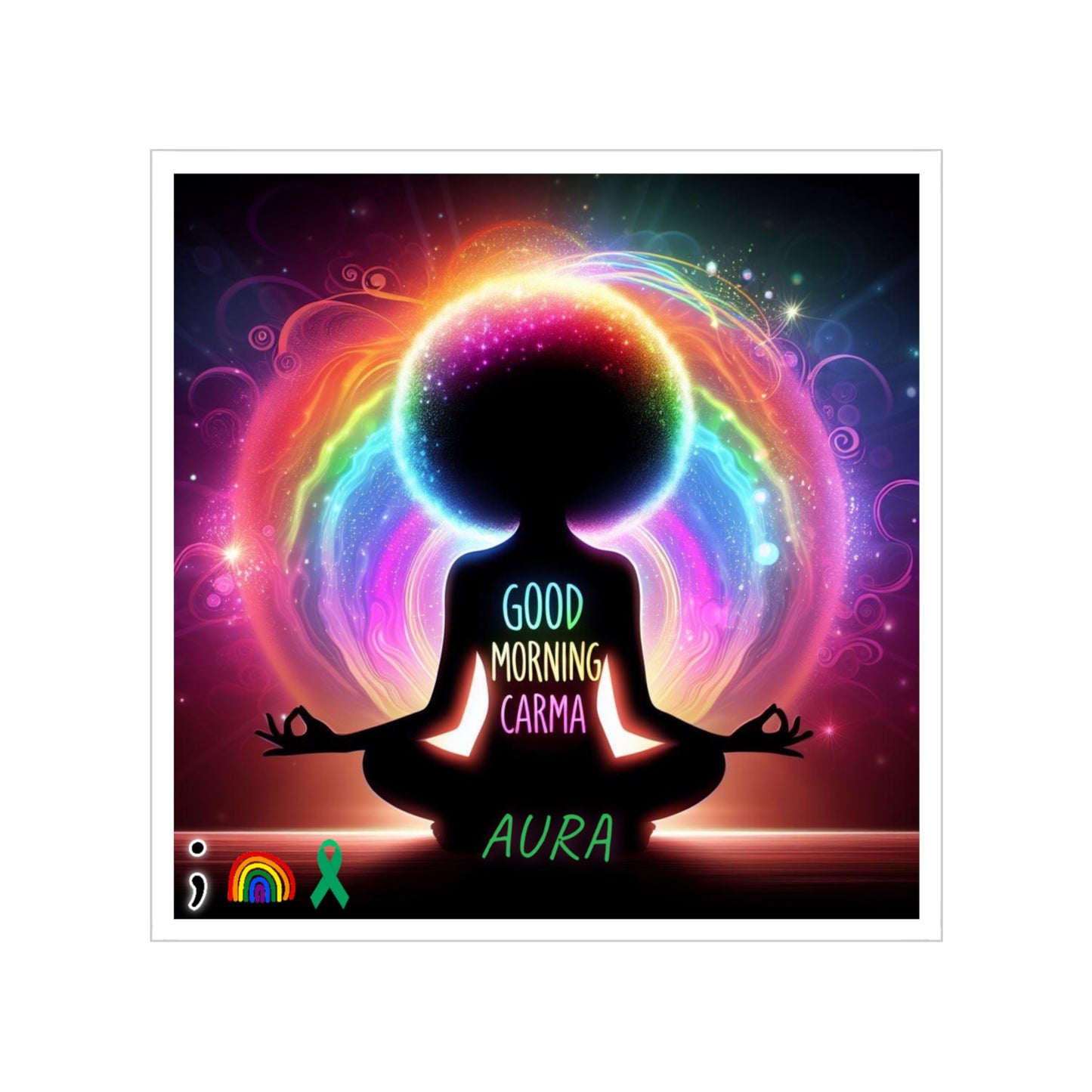 Transparent Outdoor Stickers, Aura