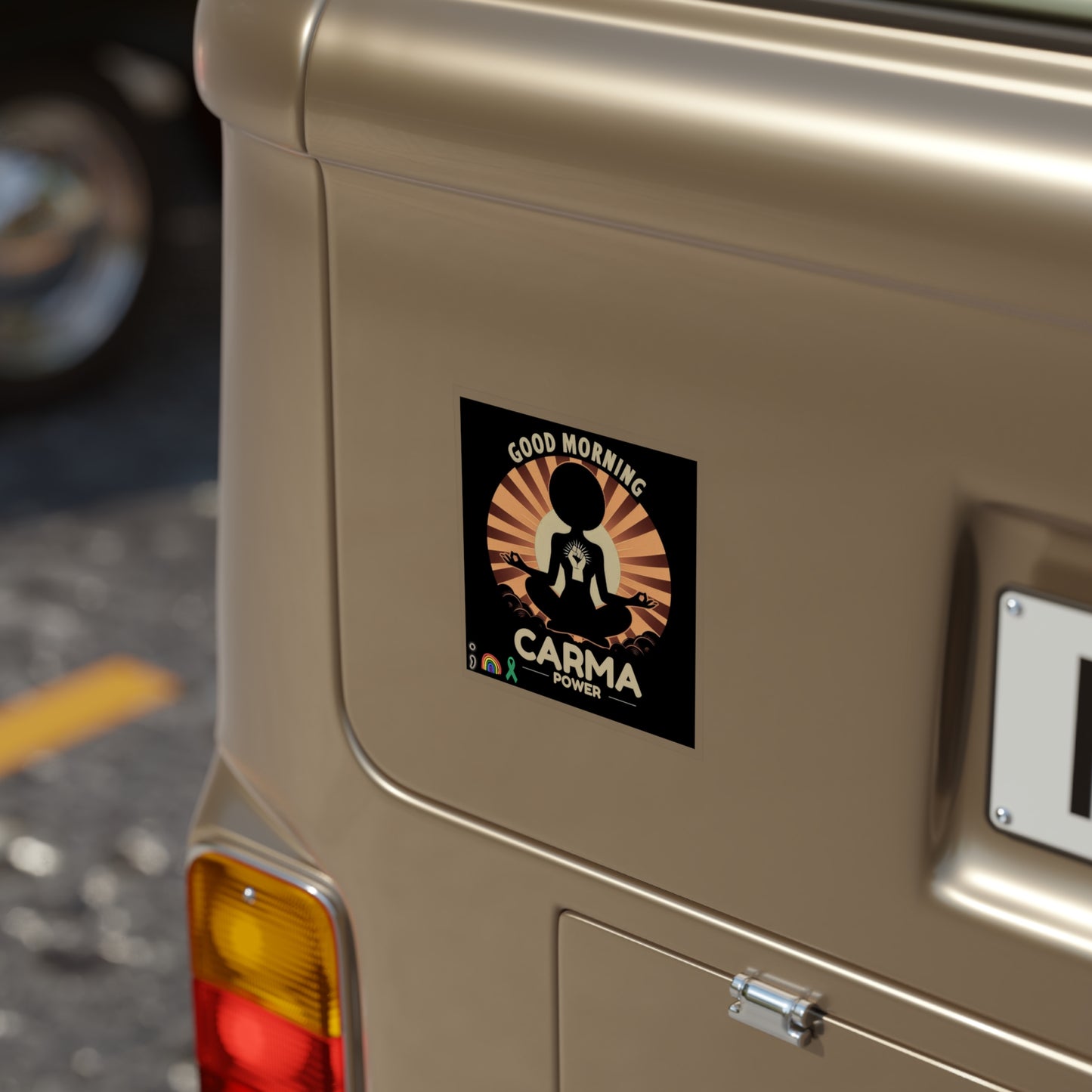 Transparent Outdoor Stickers, Power