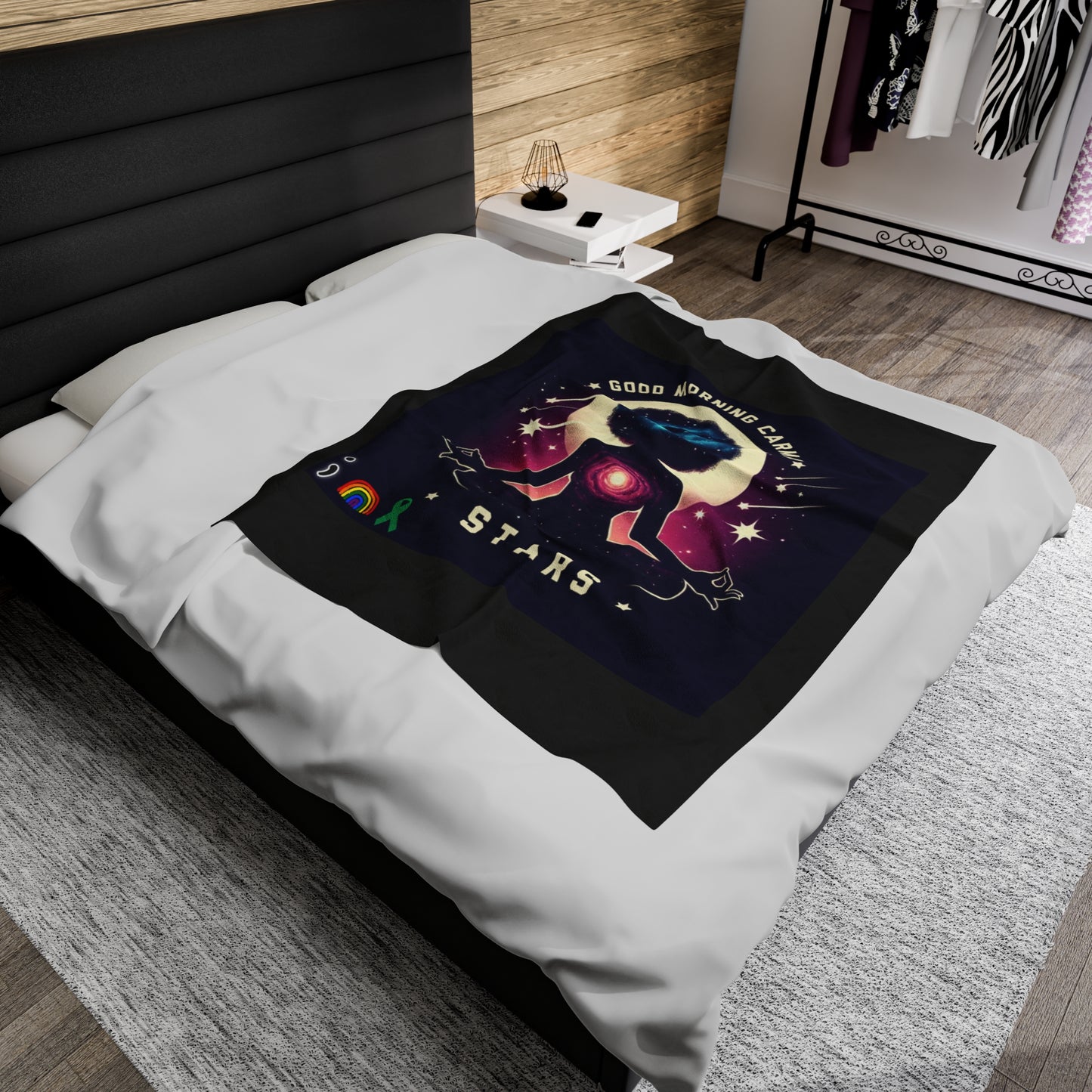 Velveteen Plush Blanket-Stars