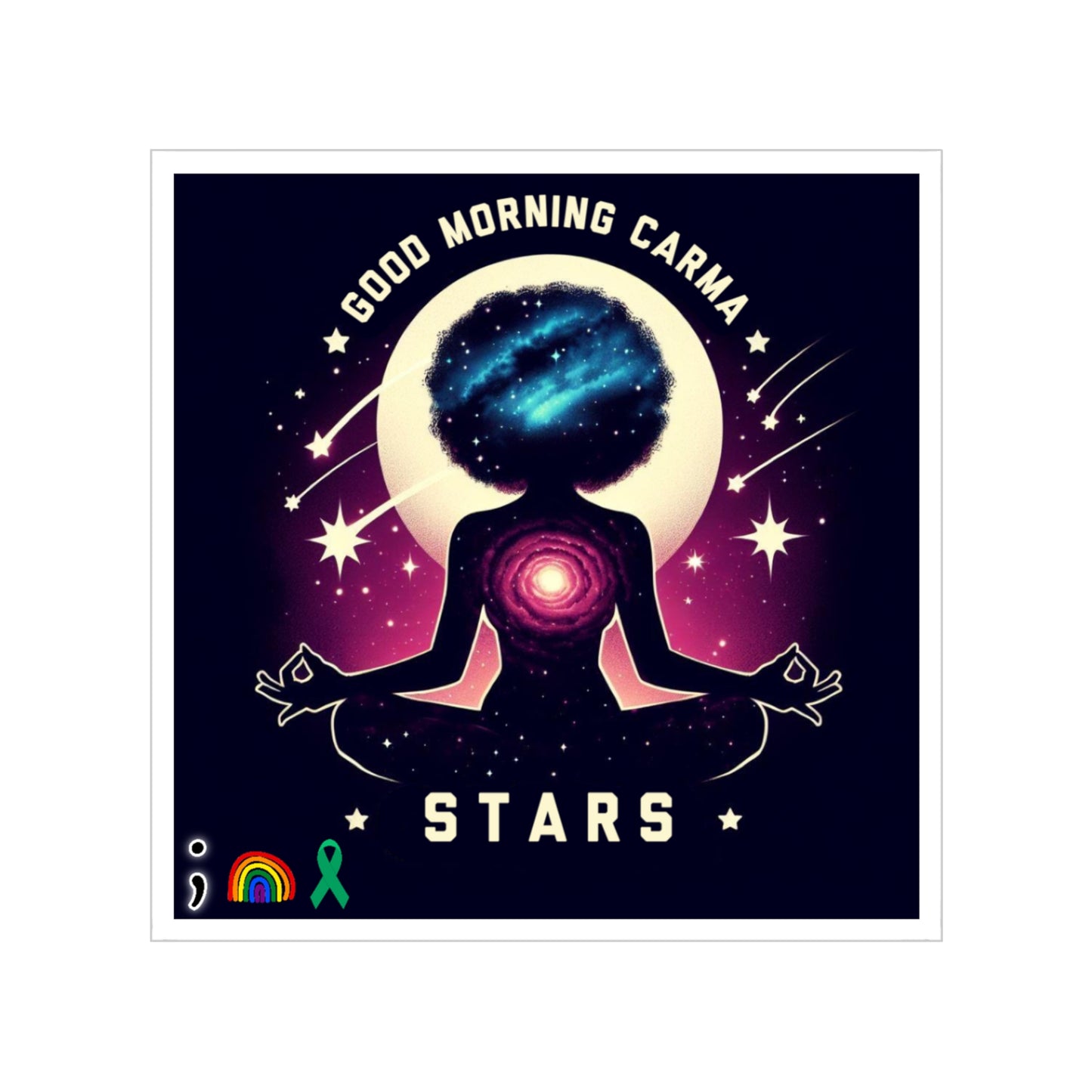 Transparent Outdoor Stickers, Stars