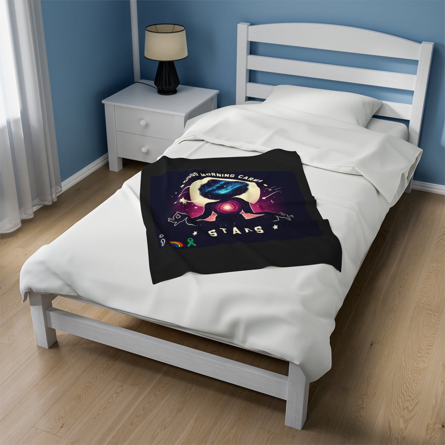 Velveteen Plush Blanket-Stars