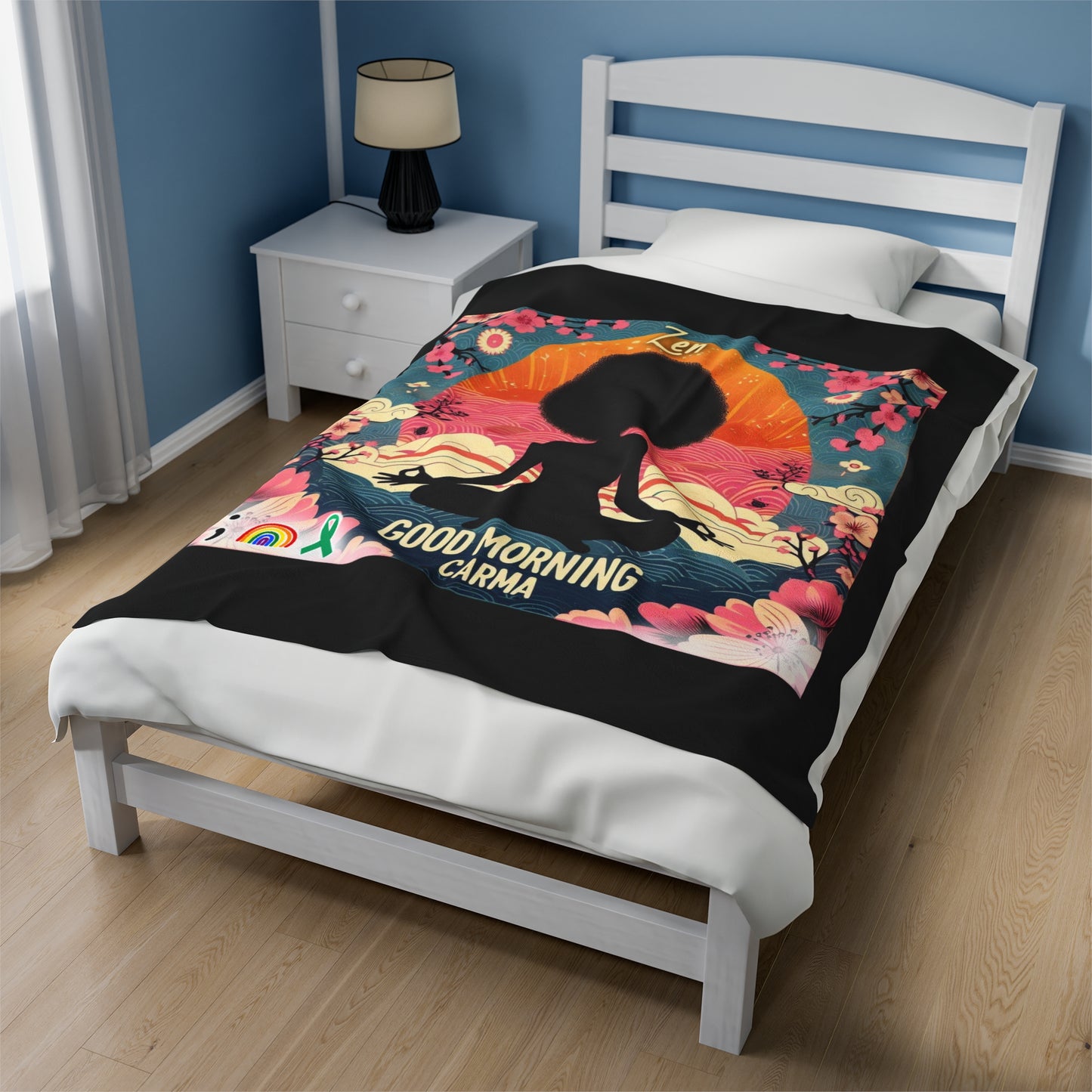 Velveteen Plush Blanket-Zen