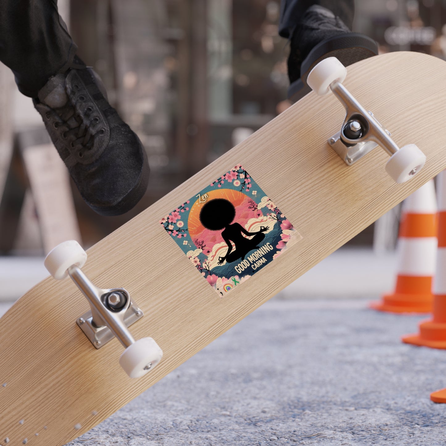 Transparent Outdoor Stickers, Zen