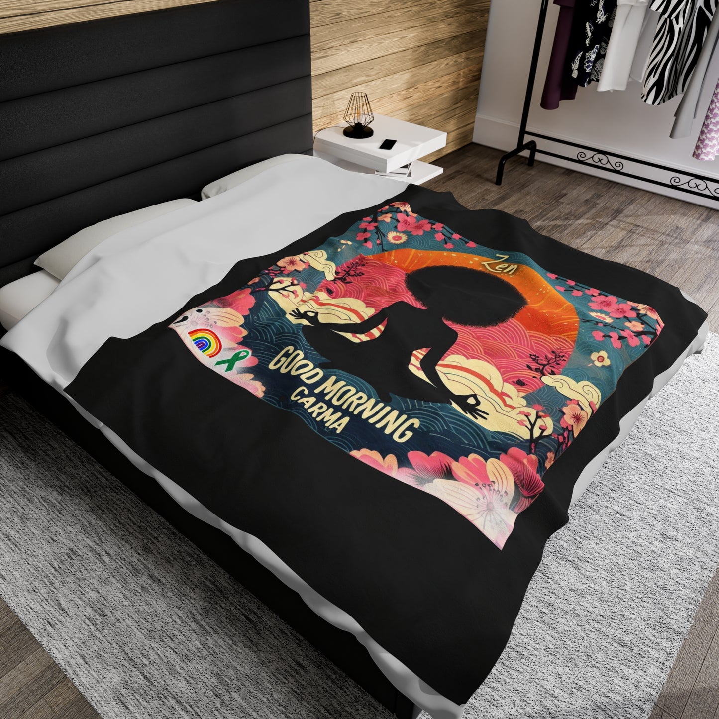 Velveteen Plush Blanket-Zen