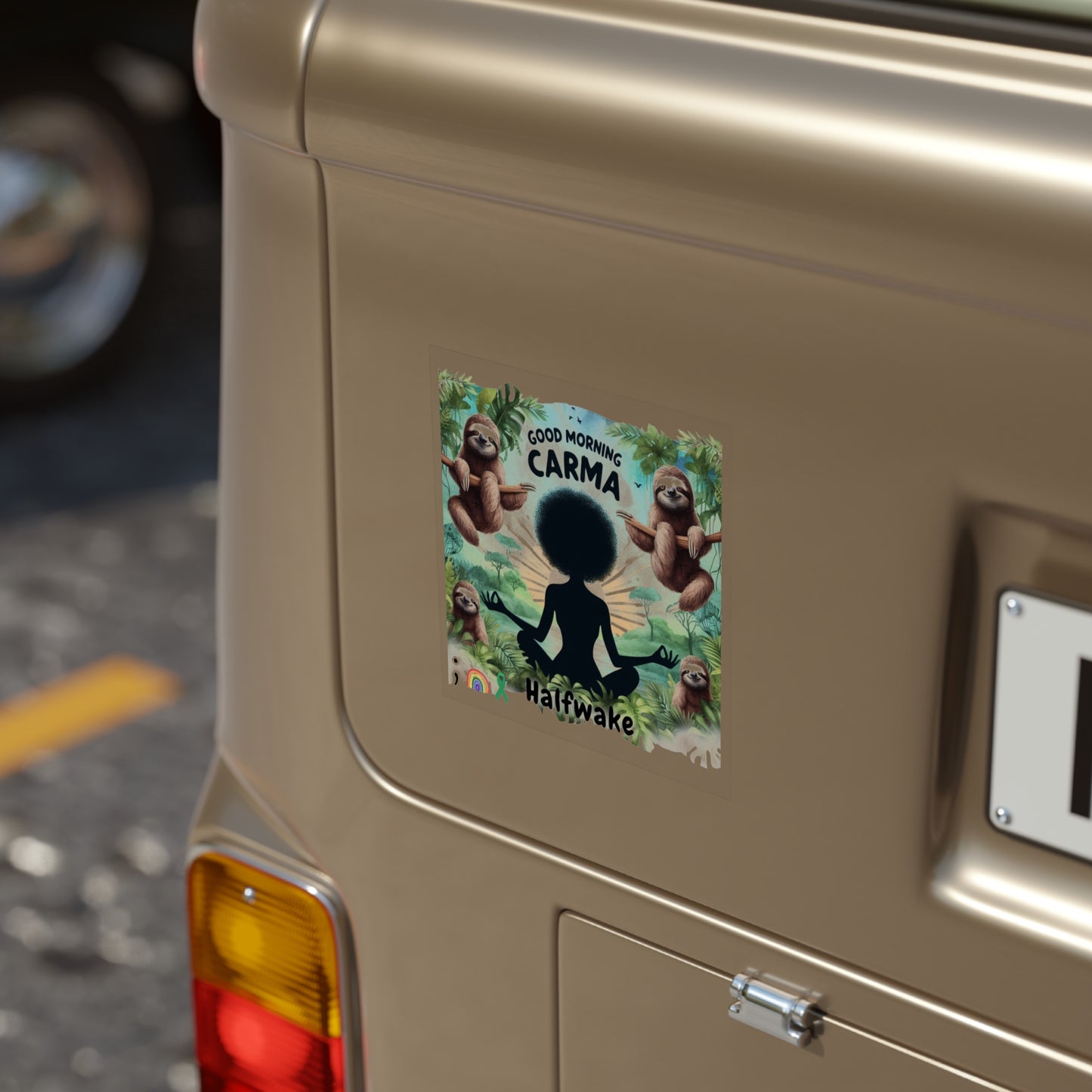 Transparent Outdoor Stickers, Halfwake
