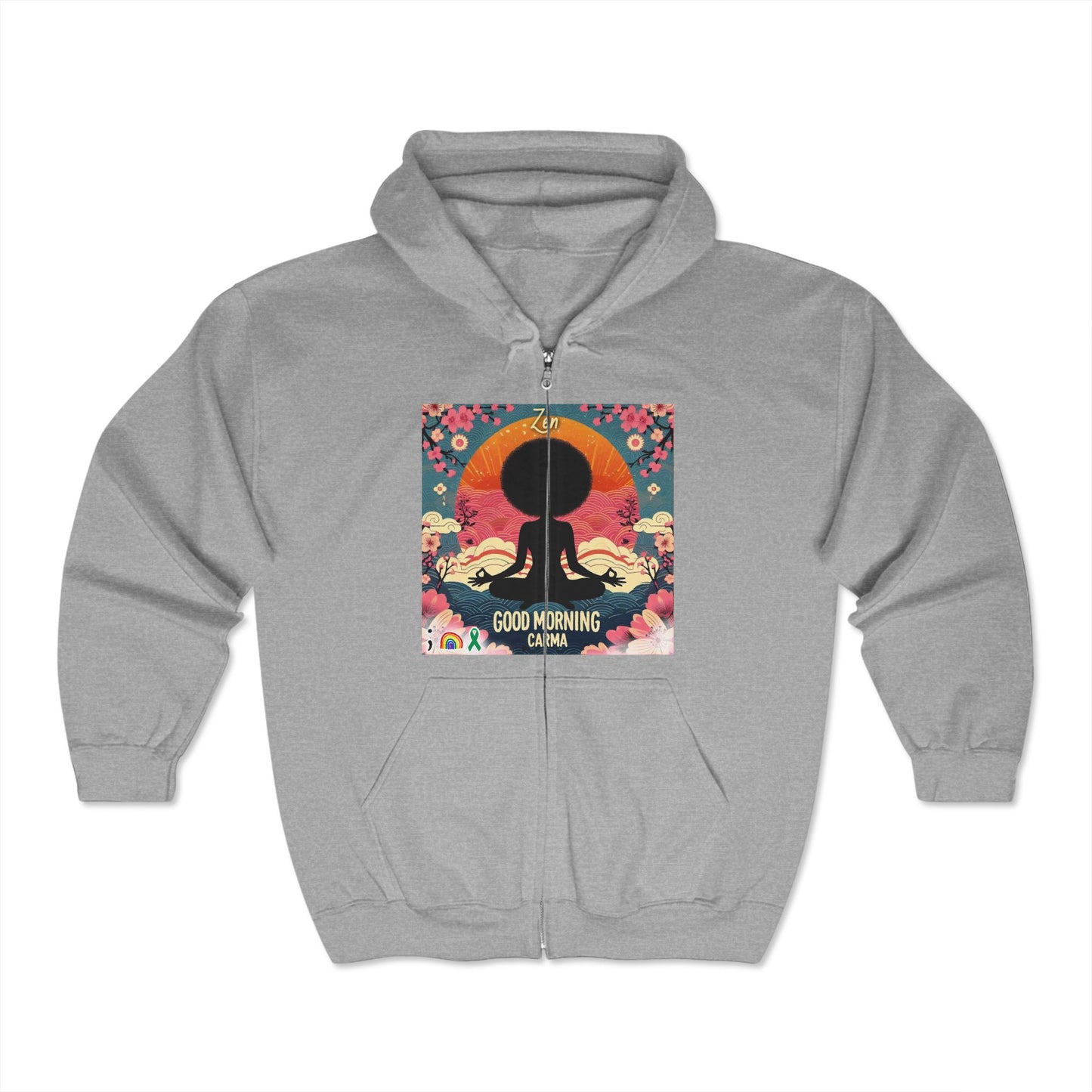 Unisex Heavy Blend™ Full Zip Hooded Sweatshirt-Zen
