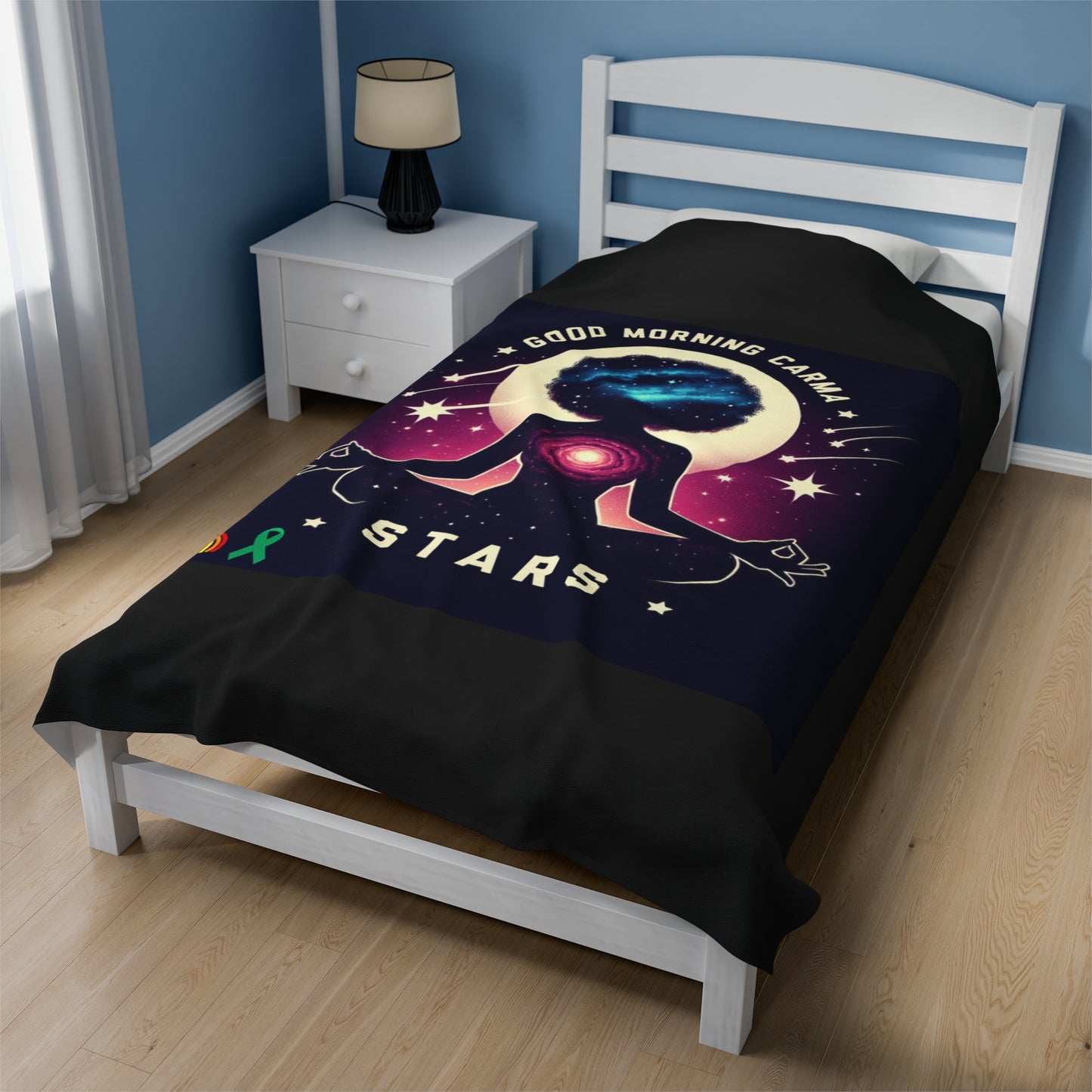 Velveteen Plush Blanket-Stars