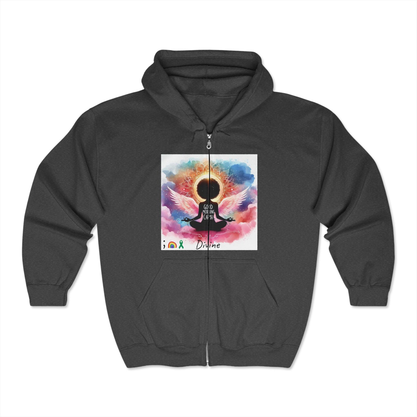Unisex Heavy Blend™ Full Zip Hooded Sweatshirt-Divine