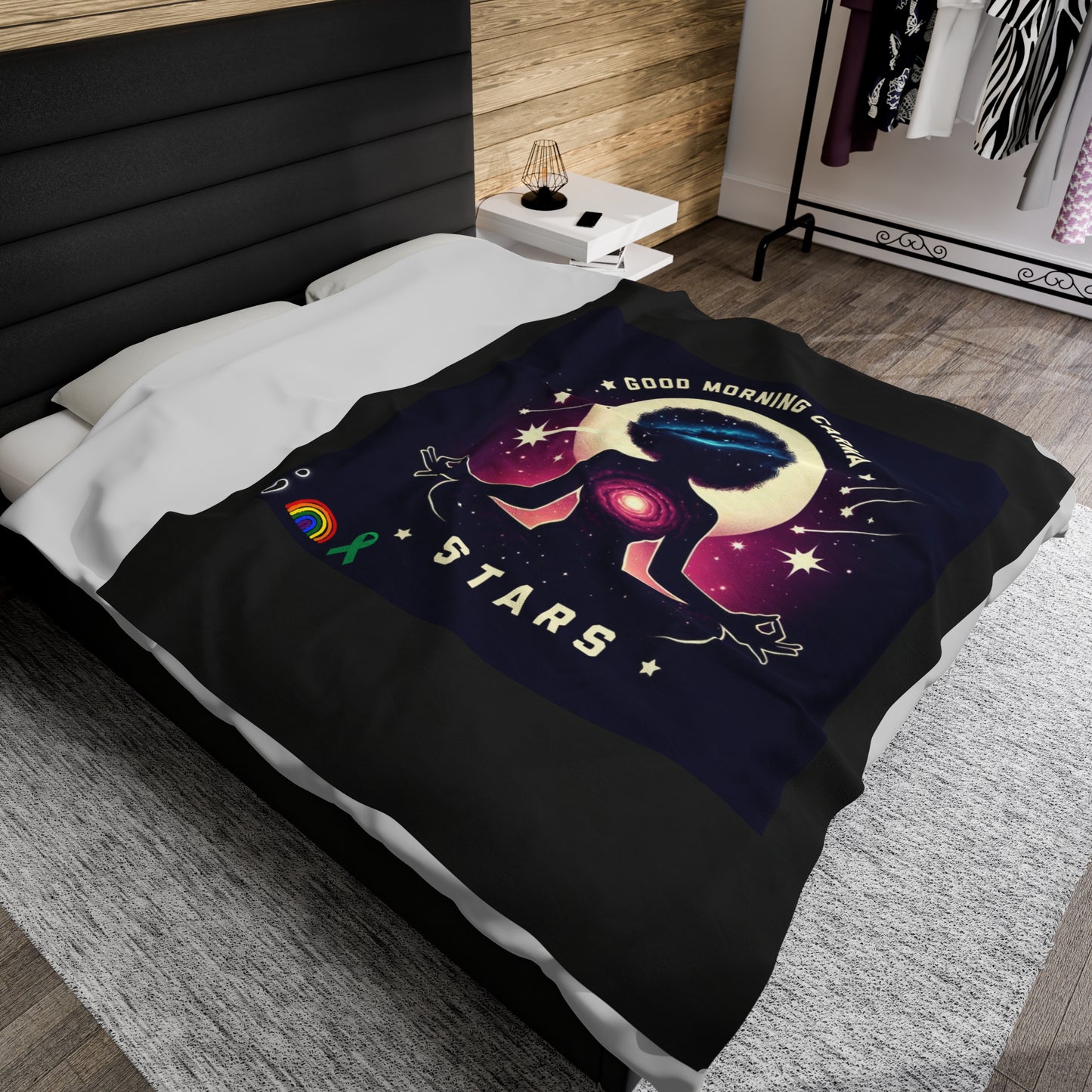 Velveteen Plush Blanket-Stars
