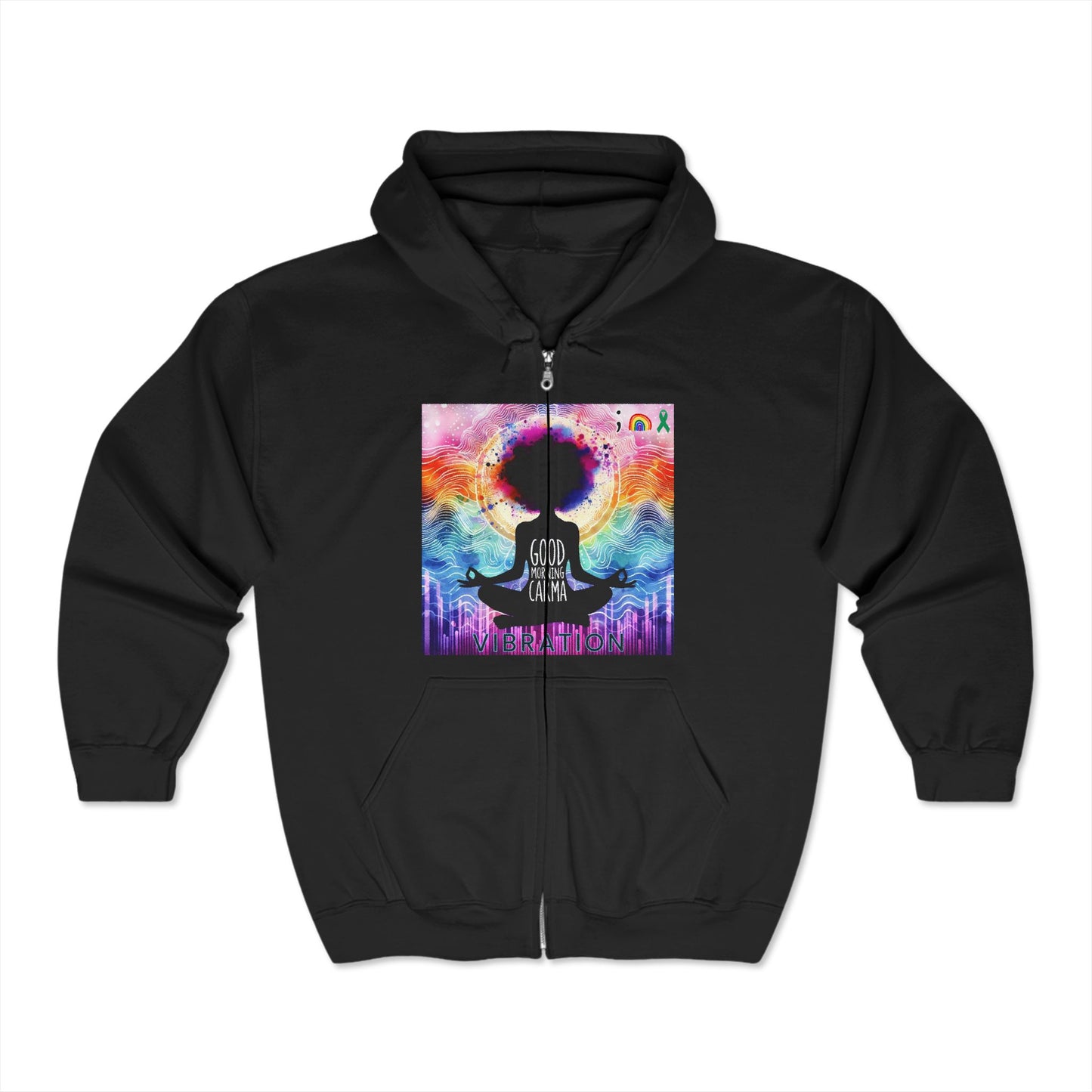 Unisex Heavy Blend™ Full Zip Hooded Sweatshirt-Vibration