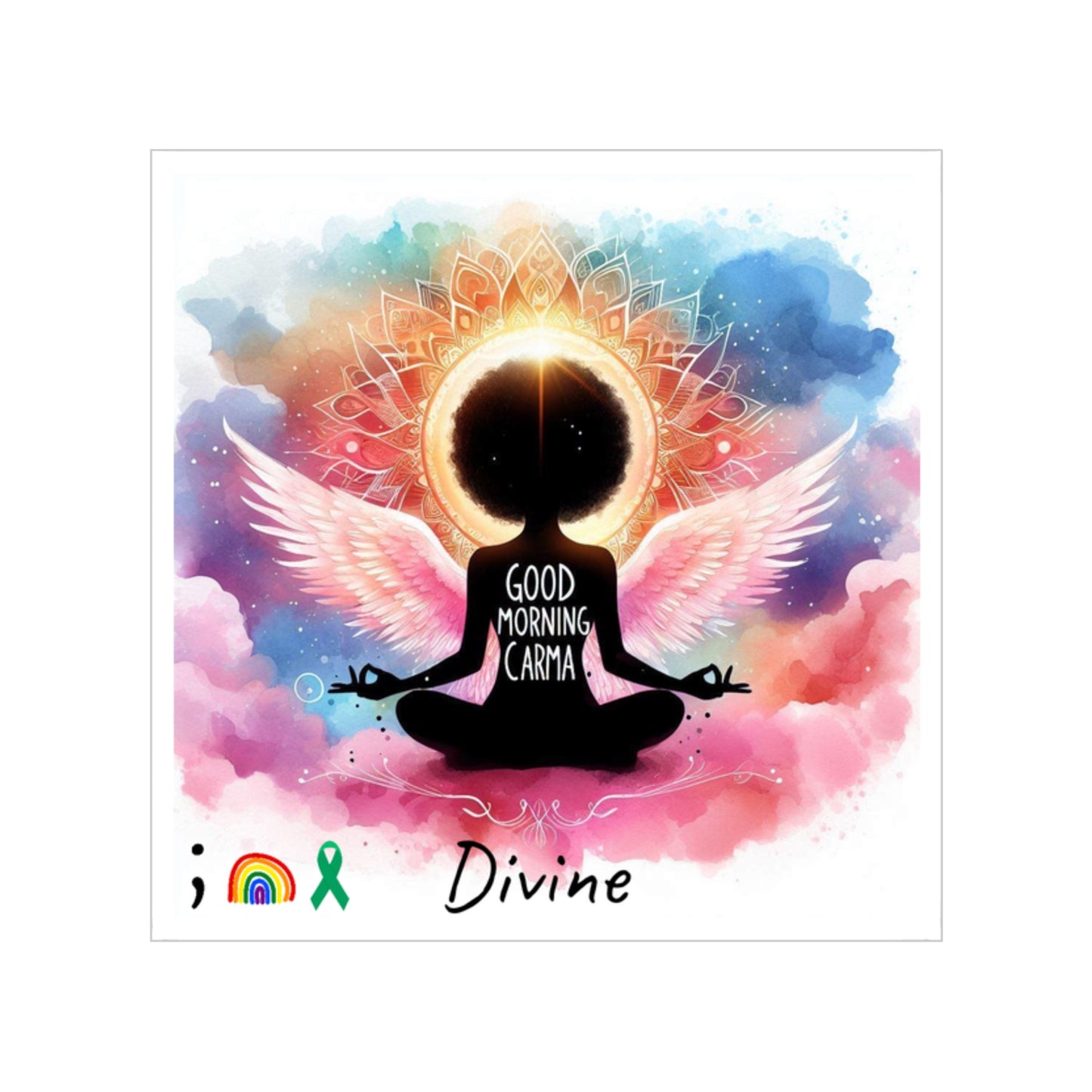 Transparent Outdoor Stickers, Divine