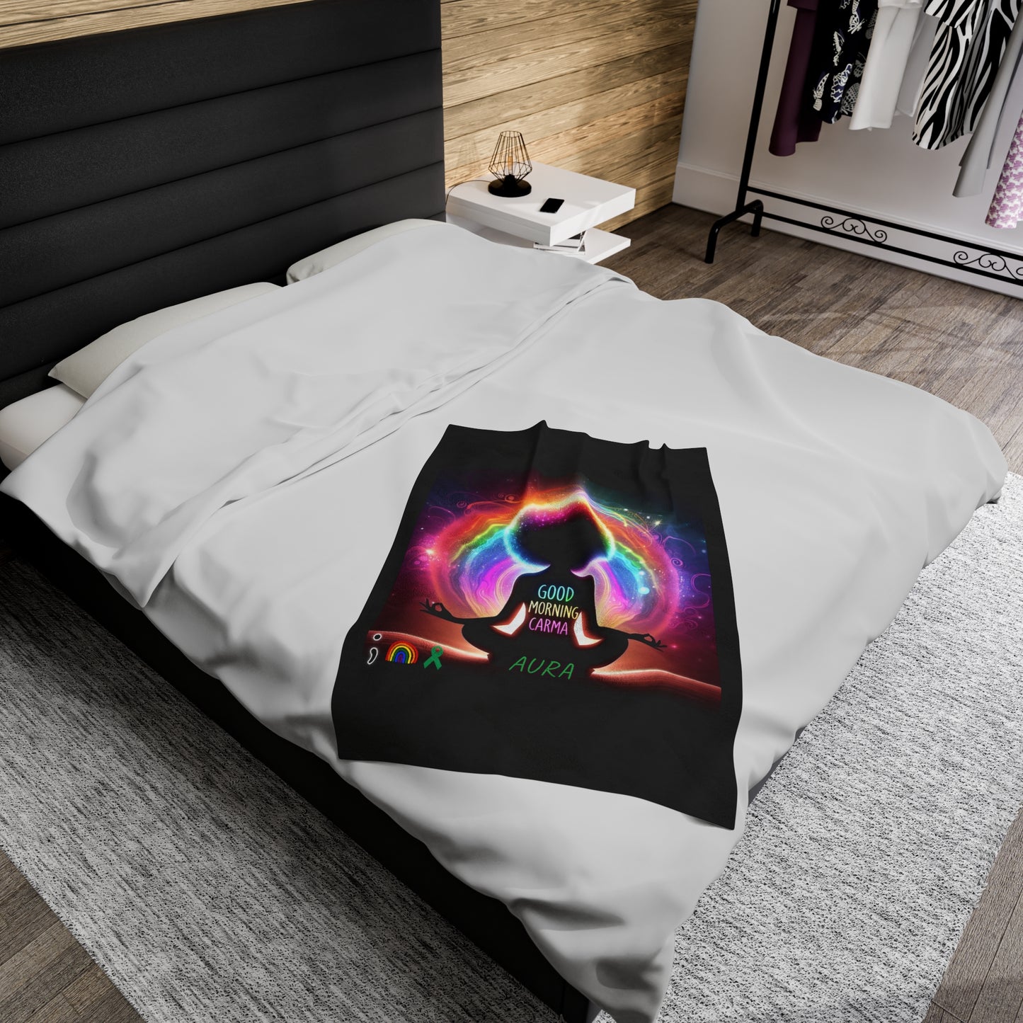 Velveteen Plush Blanket-Aura