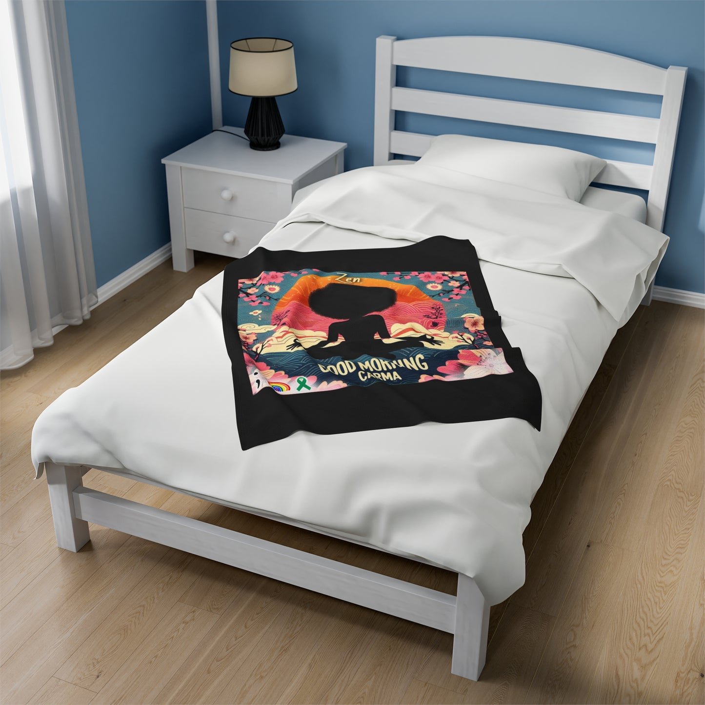 Velveteen Plush Blanket-Zen