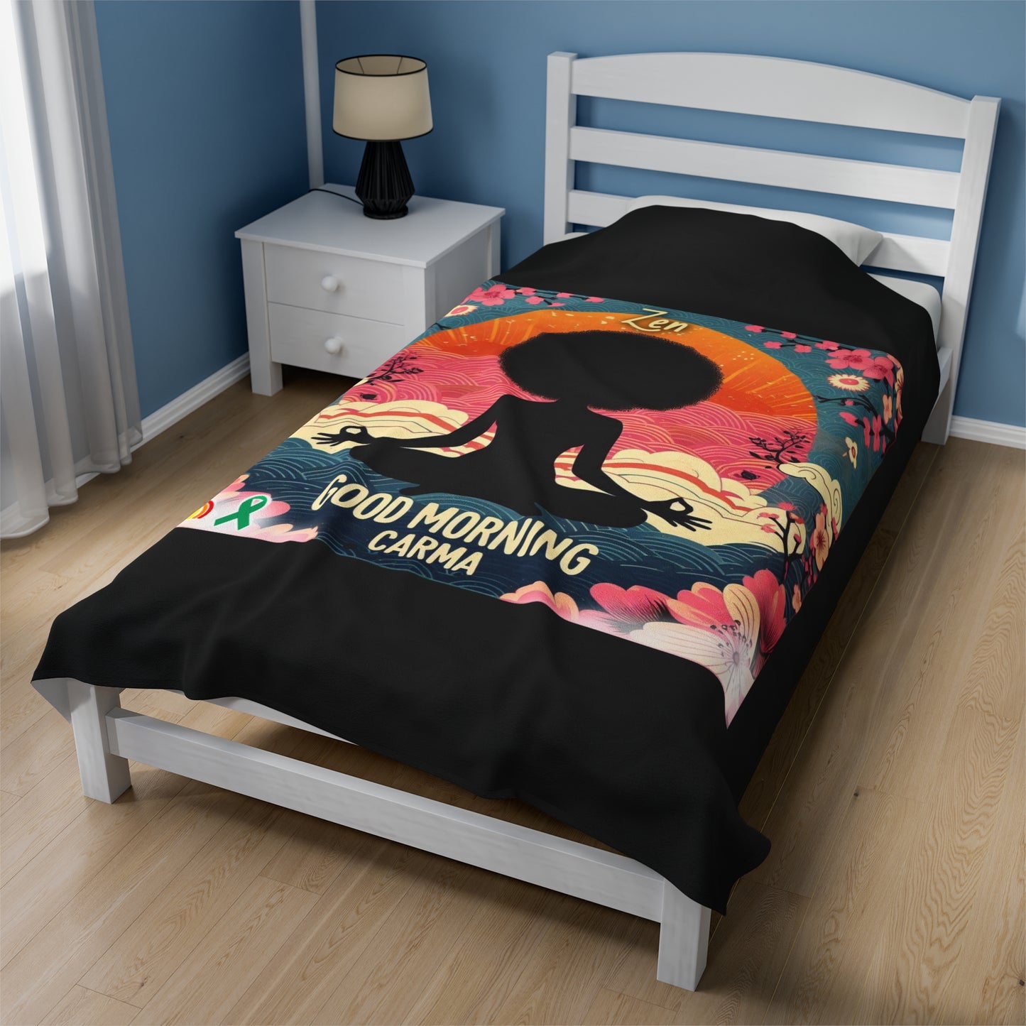 Velveteen Plush Blanket-Zen
