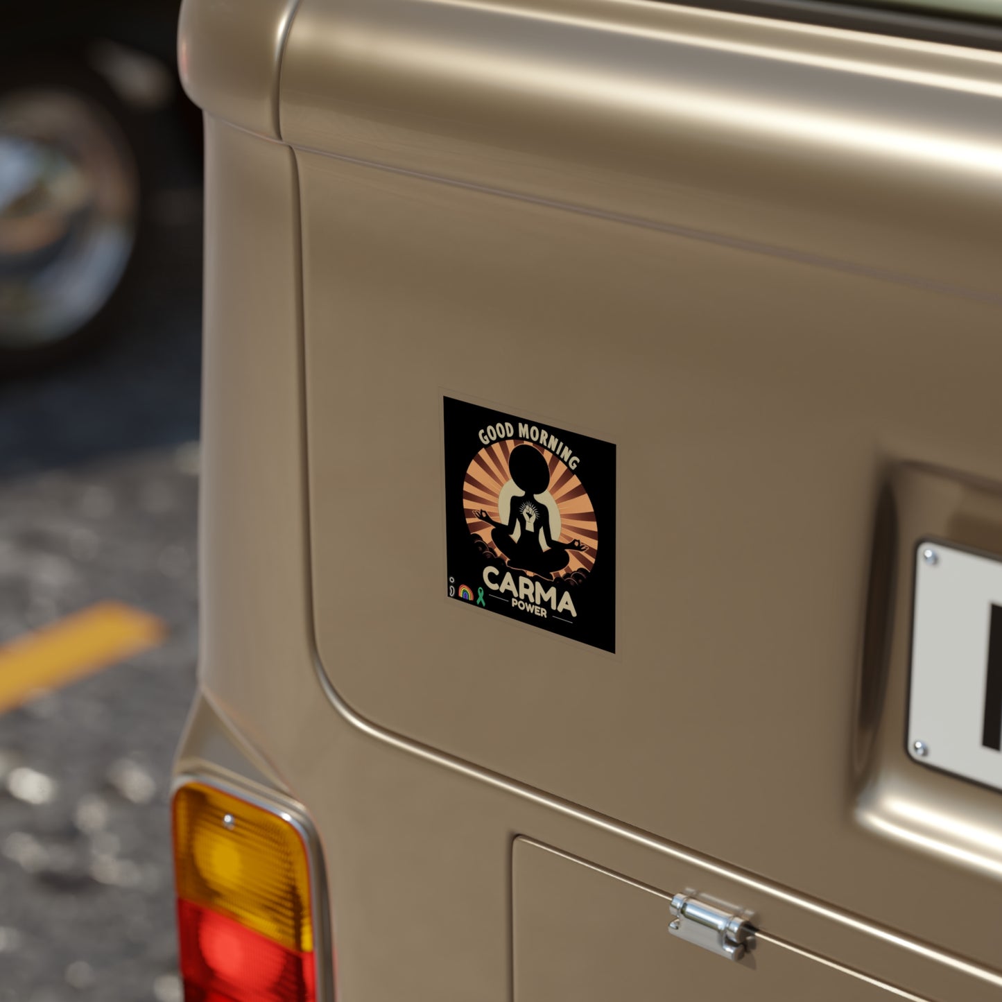 Transparent Outdoor Stickers, Power