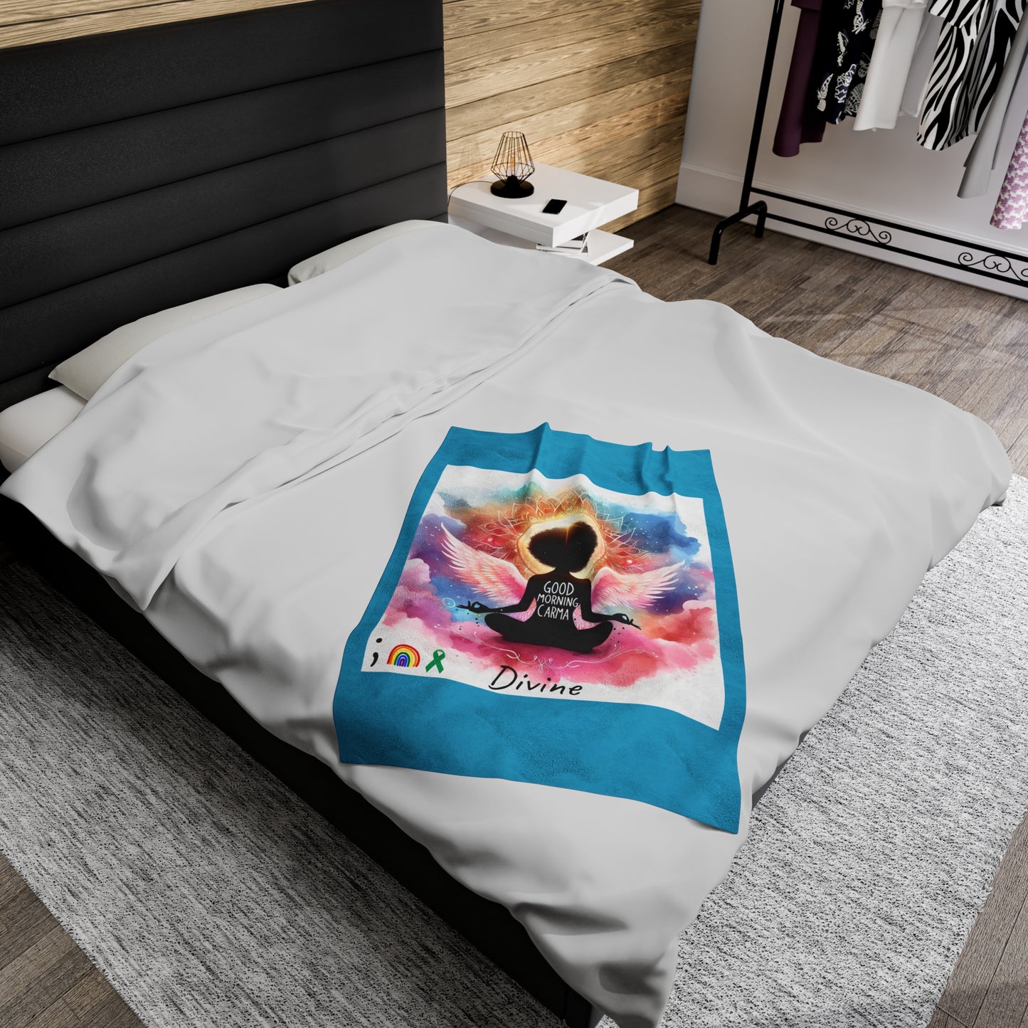 Velveteen Plush Blanket-Divine