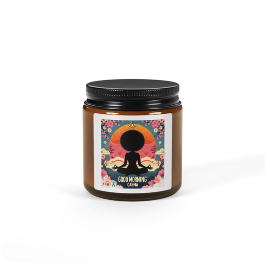 Scented Soy Candle (Multi-Size, Amber Jar)