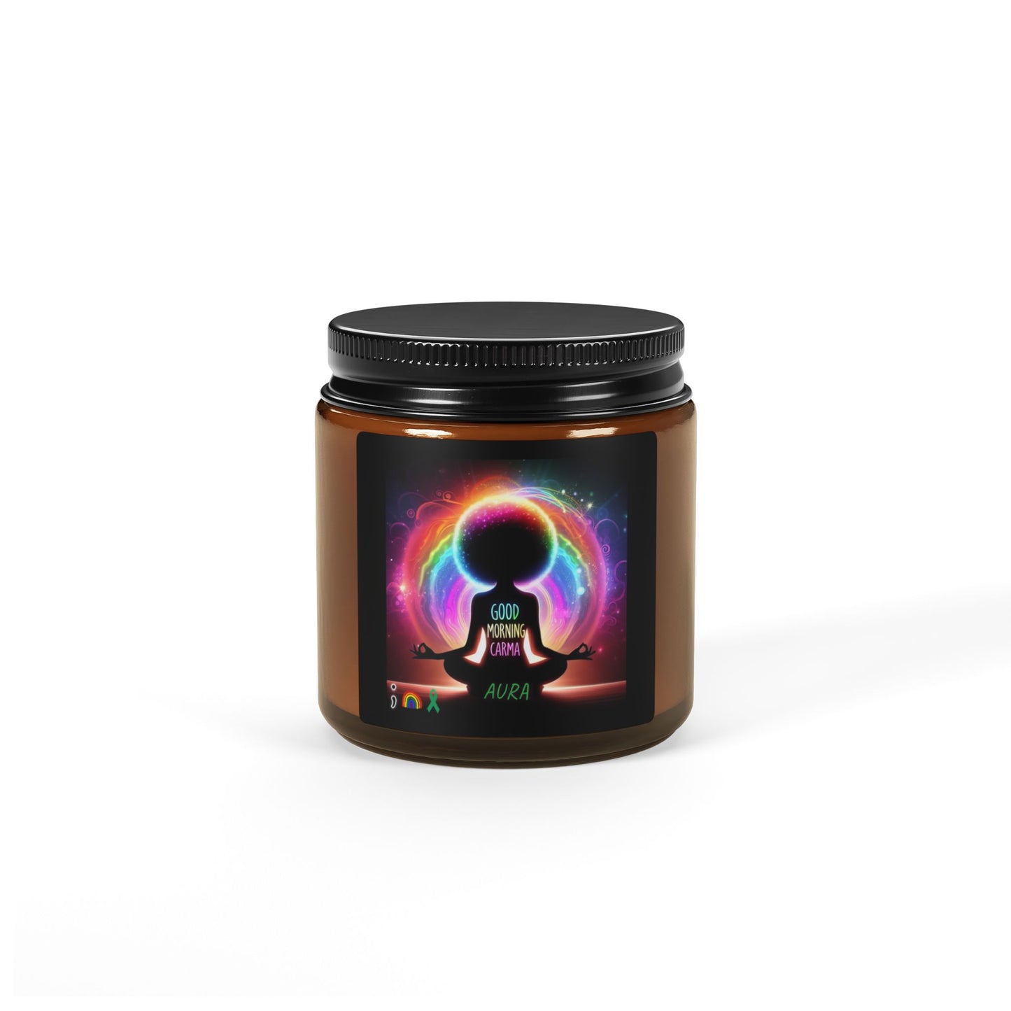 Scented Soy Candle (Multi-Size, Amber Jar) Aura