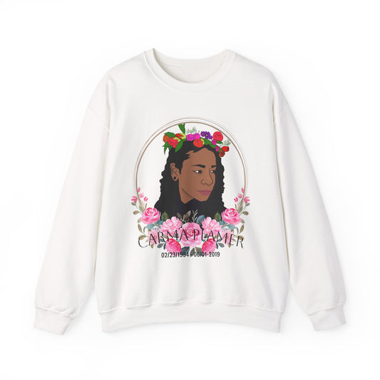 Floral Portrait Crewneck Sweatshirt - Unique Design for Coffee Lovers